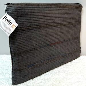 Design Ideas Large Tweed Fabric Folio